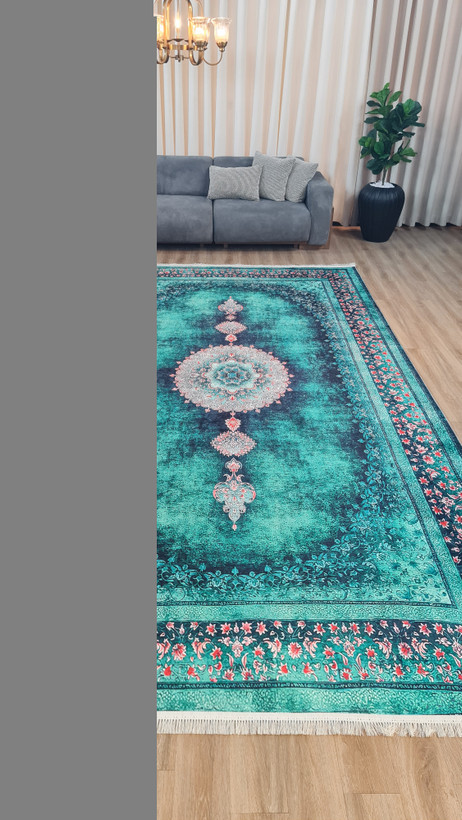 فرشینه سنتی فیروزه ای، ۶ متری u139